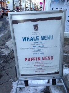 whale menu